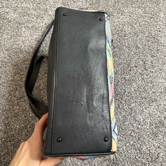 Aimee Kestenberg Bali Double Entry Satchel Love Hearts rainbow stachel bag - Picture 10 of 15